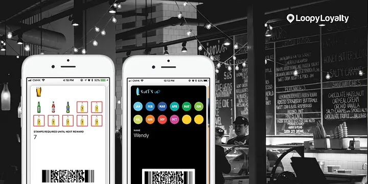 Loopy Loyalty digital loyalty card and customer engagement illustration