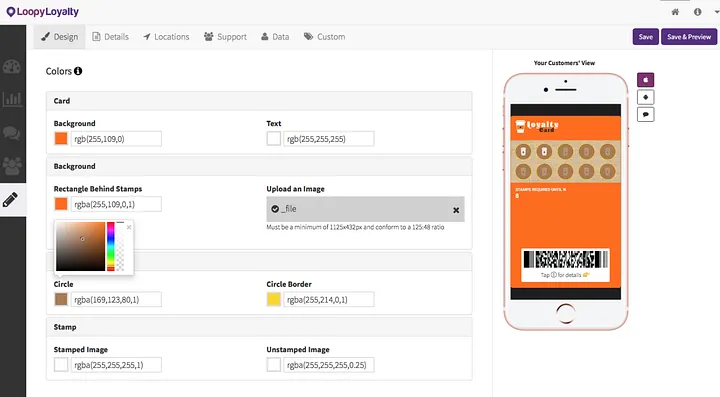 Design your electronic punch card