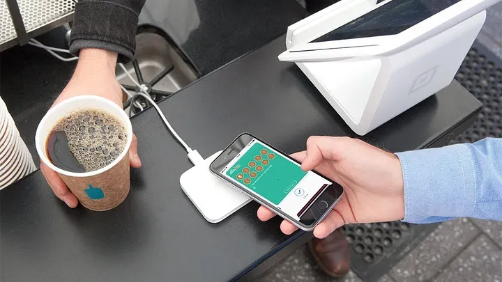 Digital stamp cards displayed on iPhone and Android phones