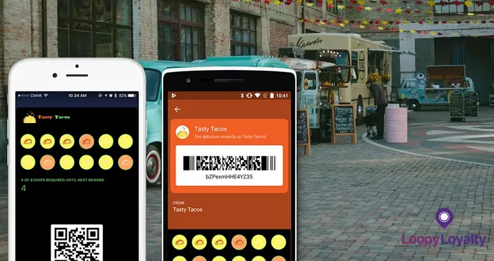 Loopy Loyalty digital loyalty card and customer engagement illustration