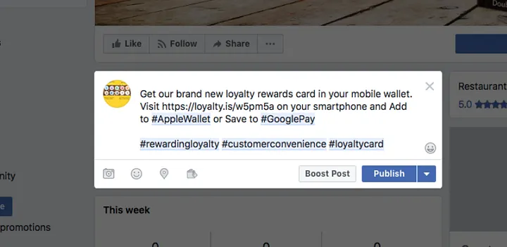 Promote your cards online and offline