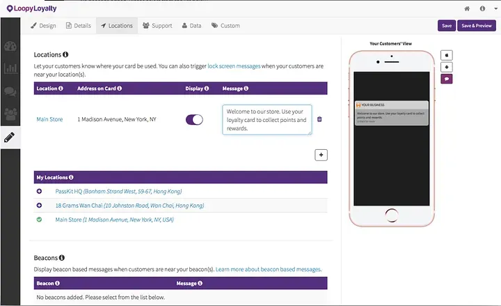 Send location-based messages