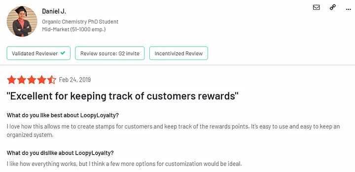 Loopy Loyalty digital loyalty card illustration