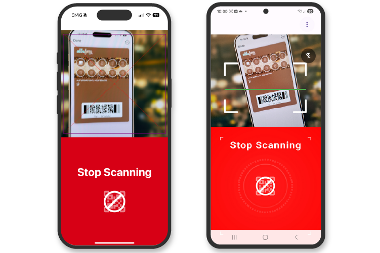 Stamper App Scanning Cards