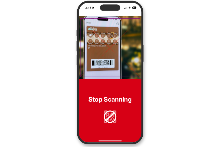 Stamper App Scanning Cards