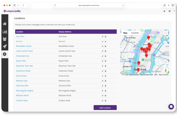 Loopy Loyalty
              Multi-location ready