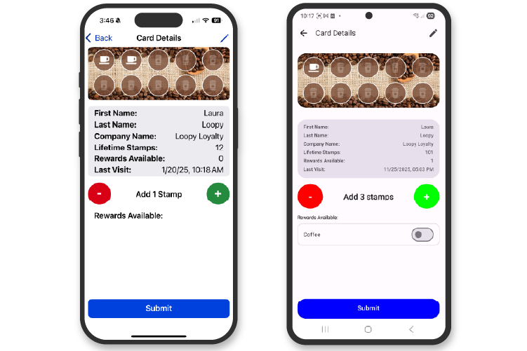 Stamper app stamp
              and reward instantly