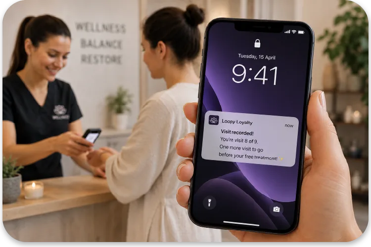 Loopy Loyalty Health &
        Welnness Track Visits Automatically