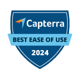 Capterra Best Ease of Use 2024 Customer Loyalty 